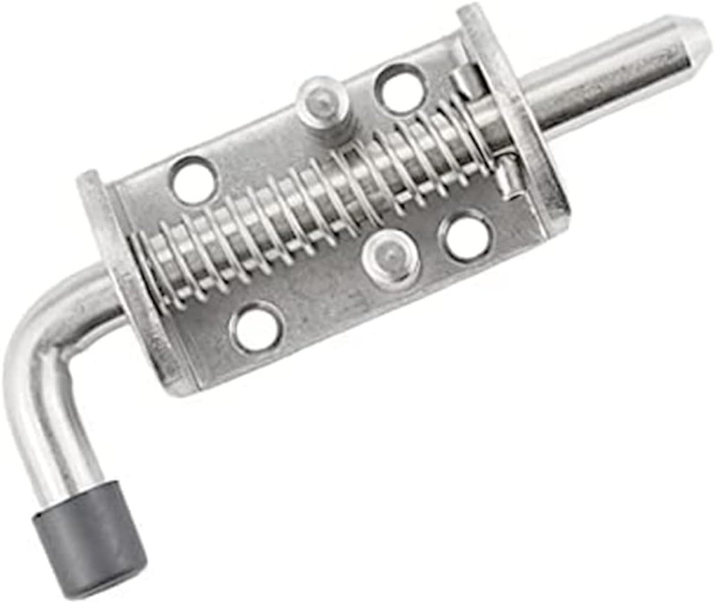 Heavy Duty 304 Stainless Steel Spring Pin Latch Lock Assembly for Doors Cabinets and Utility Trailer Gate -136Mm/155Mm/165Mm (1 Pcs) (12X165)