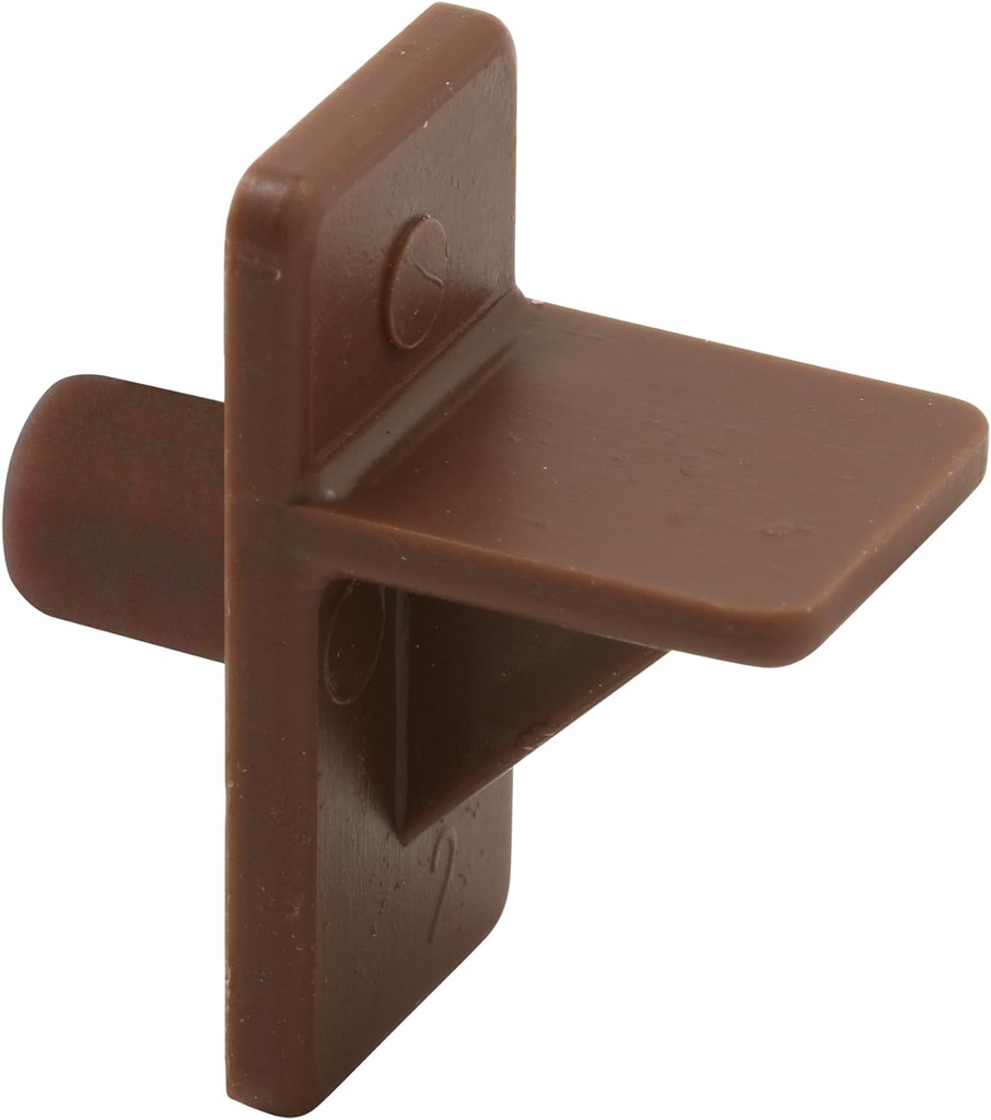 Prime-Line U 9255N 1/4 In., Brown Plastic, 1/2 In. Shelf Support Peg, 8 Count (Pack of 1)