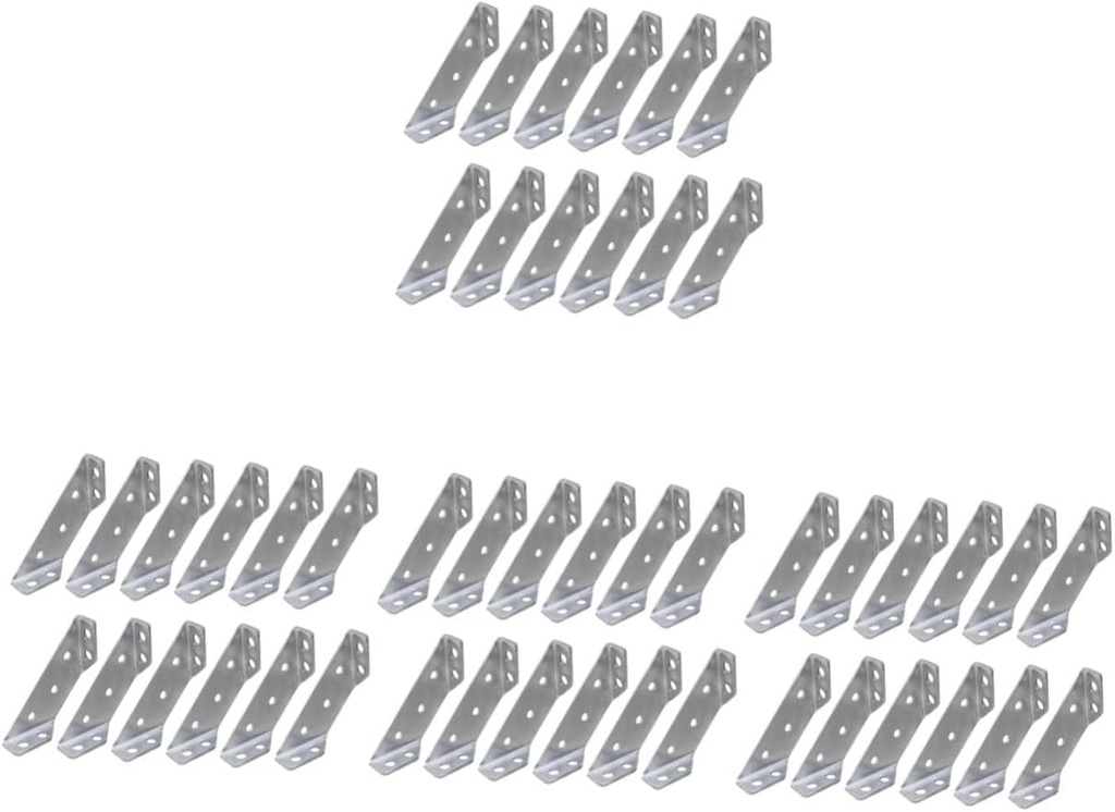 80 Pcs Right Angle Bracket Corner Bracket Angle Brackets for Wood Corner Braces Universal Furniture Corner Connector Small Brackets Cabinet Brackets Corner Connector Bracket