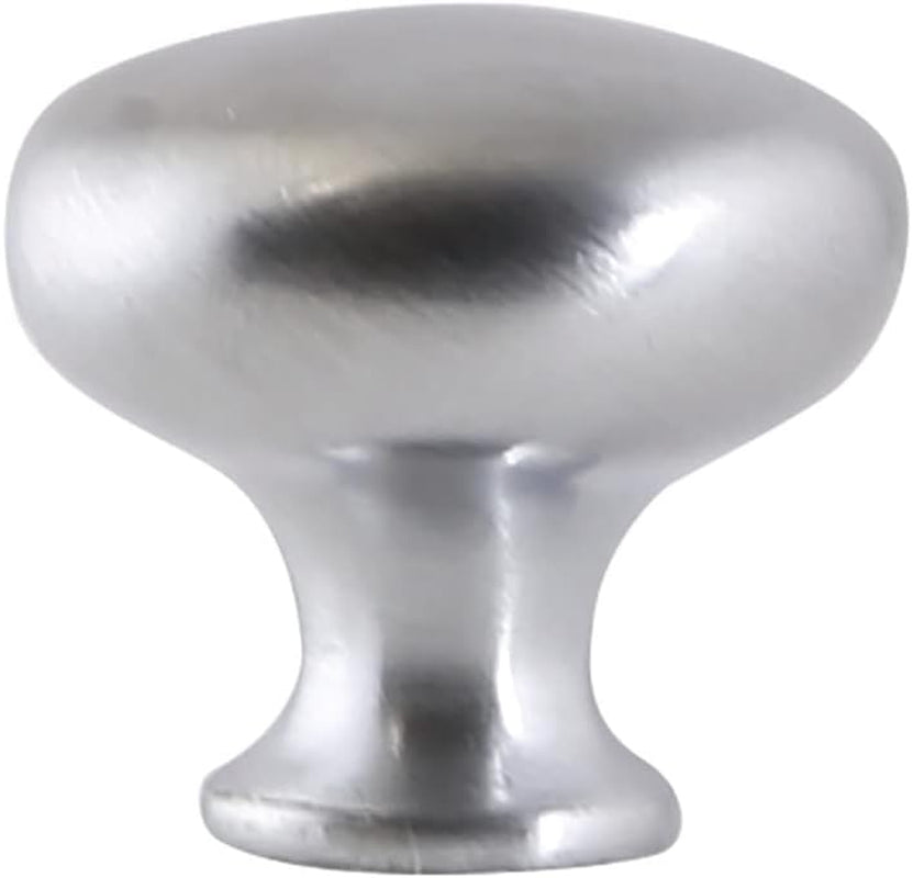 Design House 564559 1.25-Inch Mushroom Cabinet Knob, Satin Chrome, 25-Pack