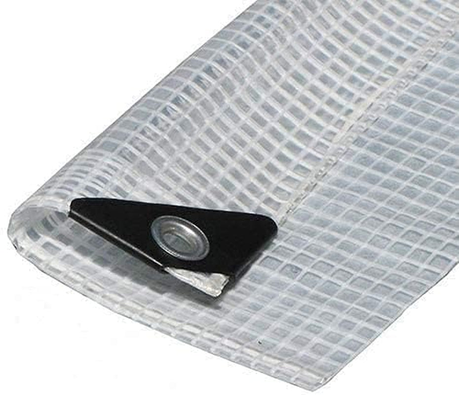 Clear Heavy Duty Clear See-Through Tarp Fiber Reinforced (14 Mil Poly Tarp) (20' X 24')
