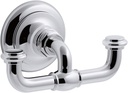 KOHLER K-72572-CP Artifacts Double Robe Hook, Polished Chrome