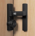 90 Degree Flip Gate Latches, Luminous 90 Degree Barn Latch, Barn Luminous Door Latch, Anti-Theft Sliding Door Lock Latch, Heavy Duty Gate Latch