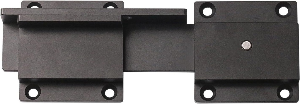 6.7" Flip Gate Latch Lock with Padlock Hole, 3.5Mm Heavy Duty Aluminum Alloy Door Latch Adjustable Door Latch for Sliding Swing Open Door Double Gate Outdoor Gate Wooden Fence Barn Door Garage