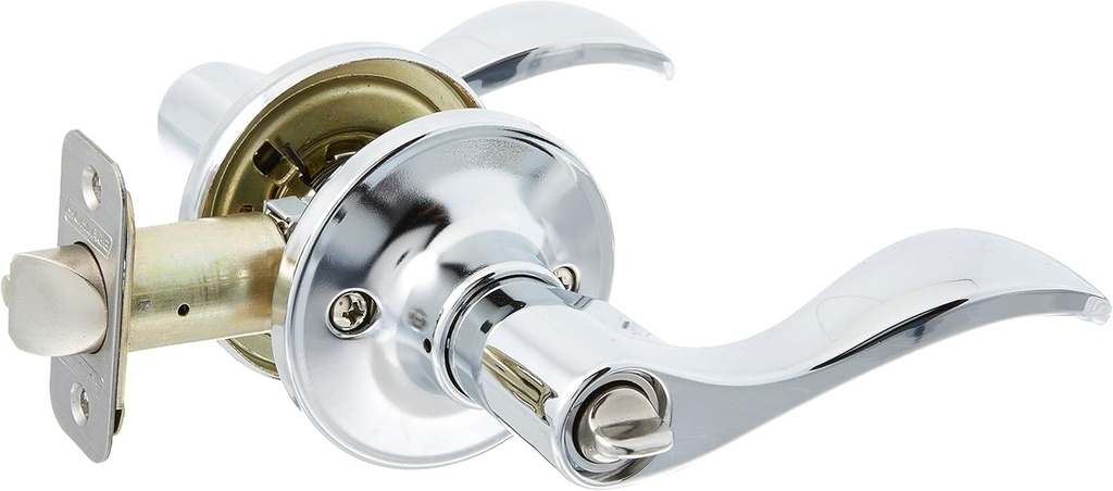 J Series Seville Keyed Door Lever Finish: Bright Chrome