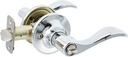 J Series Seville Keyed Door Lever Finish: Bright Chrome