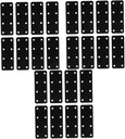 Hemoton 24 Pcs Corner Code Heavy Duty Flat Bracket Cast Iron Straight Bracket Furniture Repair Plate Metal Fixing Plate Metal Mending Brace Iron Mending Brace Iron Flat Brace