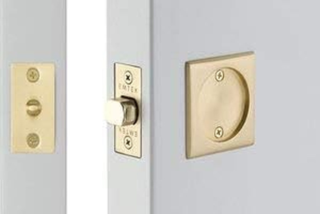 Emtek Tubular Pocket Door (Square Passage, French Antique (US7))