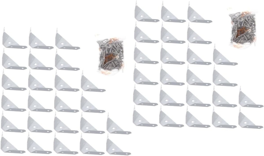 48 Pcs Box Corner Code Joint Bracket Furniture Safety Guards Heavy-Duty Bracket Furniture Accessories Furniture Corner Hardwares Furniture Corner Bracket Furniture Corner Bumper