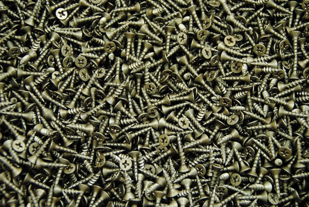 (3000) Phillips Flat Head 6 X 5/8 Wood Particle Board Screw Plain #6 Unplated