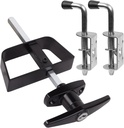 Double Door Shed Hardware.Including Latch and T-Handle Lock, Easy-Maintenance, Sleek Design for Gates and Game Rooms - Affordable and Durable Solution for Your Shed Needs.