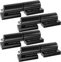 4 PCS 5 Inches Heavy Duty Barrel Gate Hinge, Iron Barrel Style Door Hinge, Trailer Ramp Gate Hinges for Heavy Swing Gates and Doors, 450Lb Capacity, Weld on Install