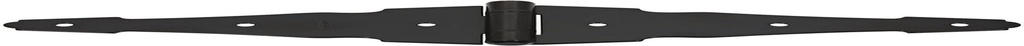 National Hardware N881-946 V847 Ornamental Strap Hinges in Black, 2 Pack