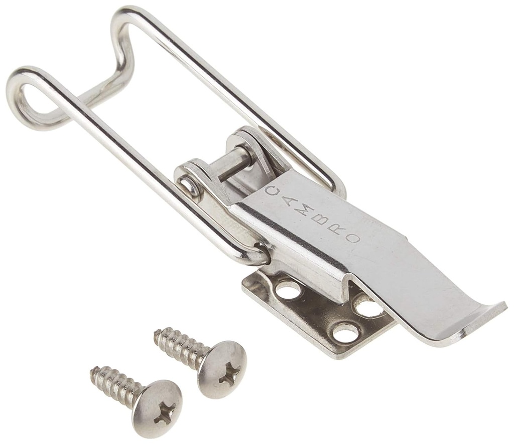 Cambro 60090 Small 2-Hole Metal Latch Kit W/ 2 Screws for Camcarriers
