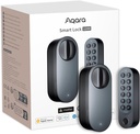Aqara Smart Lock U200 (Fingerprint Keypad Included), Matter over Thread, Keyless Entry Door Lock with Apple Home Key and Rechargeable Battery, Supports Apple Home, Alexa and Smartthings, Black