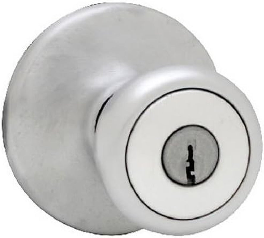 Kwikset 94002-052 Tylo Keyed Entry Knob in Satin Chrome