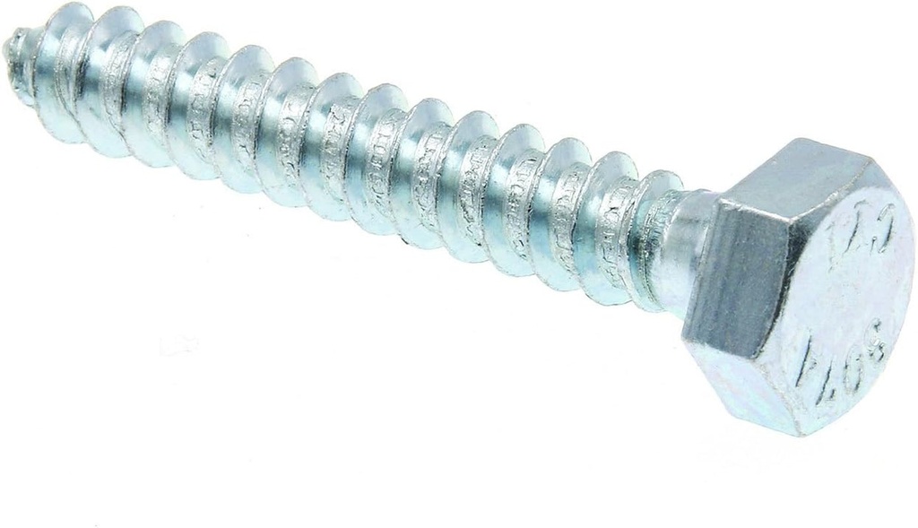 Prime-Line 9055591 Hex Lag Screws, 5/16 In. X 2 In., A307 Grade a Zinc Plated Steel (50 Pack)