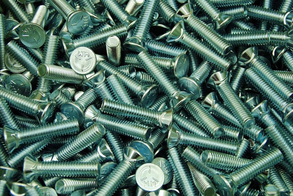 (60) Flat Head #3 Plow Bolt 7/16-14 X 2 Grade 5 Zinc Plated