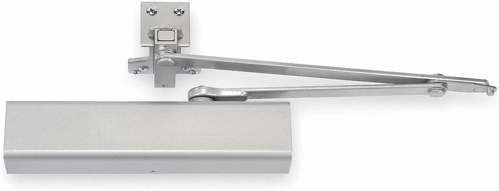 Manual Hydraulic Yale 3501-Series Door Closer, Heavy Duty Interior and Exterior, Silver