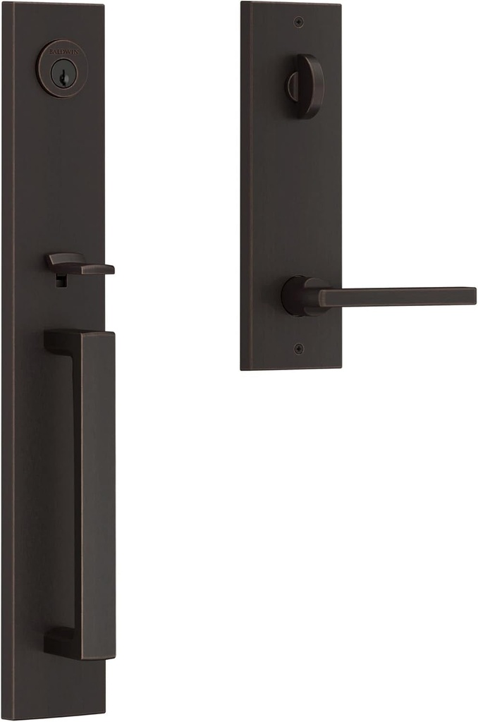 EE.SANXSQU.CQE.112 Santa Cruz Emergency Egress Handleset with Square Lever - Venetian Bronze