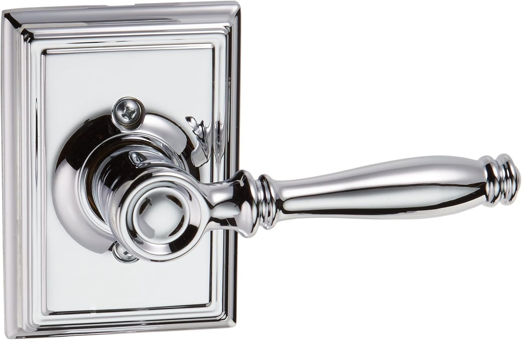 Schlage Lock Company F170BIR625ADD Polished Chrome Birmingham Single Dummy Door Lever with the Decorative Addison Rosette