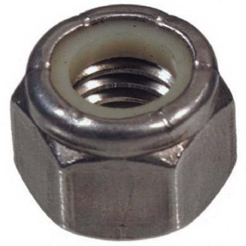 Hillman Fasteners 829724 0.38-16 Stainless Steel Nylon Insert Lock Nut44; 50 Pack