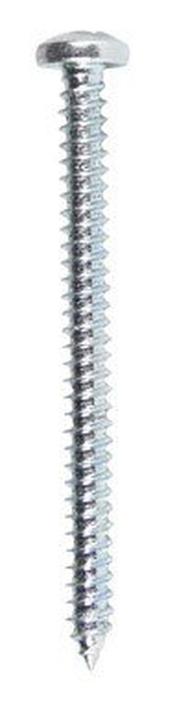 Hillman 8 In. X 2 In. L Phillips Pan Head Zinc-Plated Steel Sheet Metal Screws 100 1 Pk