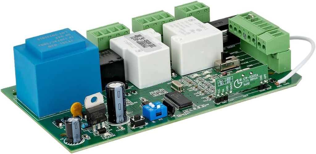 Control Board for 433.93 Mhz AC Motor Sliding Gate Opener, Electronic Main Replacement PCB Circuit Control Board for Electric Automatic Gate Openers