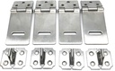 XMHF Padlock Locking Hasp Staple Safety Door Clasp Gate Lock Latch Stainless Steel Door Cabinet Swivel Clasp Latch 4Pcs (2 Inch)