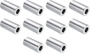 Uxcell 10Pcs Stainless Steel Spacer 1/2" Bore X 1" OD X 2" Length Screw Standoff Bushing Plain Finish round Metal Spacer for 1/2 Screws Bolts and Rods