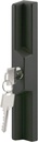 Prime-Line C 1041 Diecast, Black, outside Patio Door Pull with Key (Single Pack)