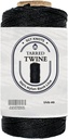SGT KNOTS Tarred Twine - 100% Nylon Bank Line for Bushcraft, Netting, Gear Bundles, Construction, Lacing Twisted Cord, Weatherproof #9-1/4Lb 48Pack