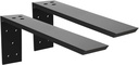 Countertop Support Bracket 2 Pack Heavy Duty Countertop Hidden Bracket Shelf Bracket 18" X 8" X 2 1/2" Forward L Bracket Metal Corbels for Quartz/Granite/Wood/Concret/ Laminate Countertops