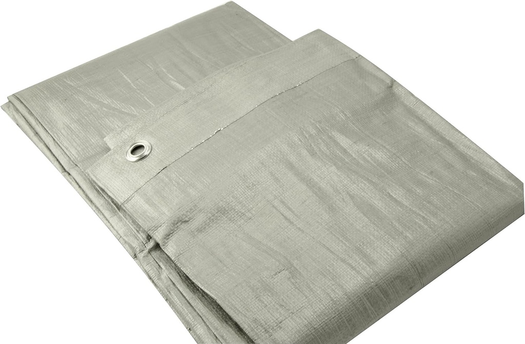 Erickson 57023 Heavy Grade Poly Tarp, 12' X 18', Silver