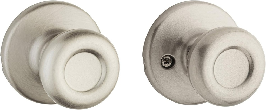Kwikset 200T 15 CP Tylo Hall/Closet Knob, Satin Nickel