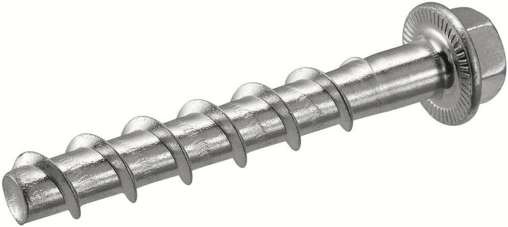 Hilti 418076 1/2-Inch X 5-Inch Kwik Hus-Ez Concrete and Masonry Screw Anchor, 25-Pack