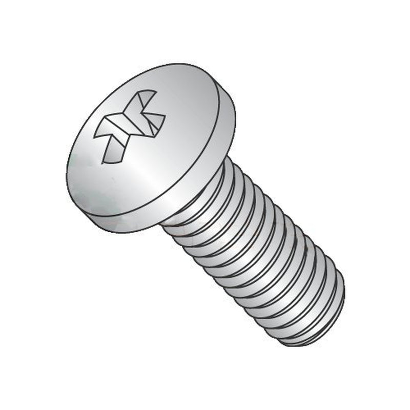 MS51957-87/1/4-20 X 2" Mil-Spec Machine Screws/Phillips/Pan / 18-8 Stainless Steel/Dfar Compliant (Carton: 500 Pcs)
