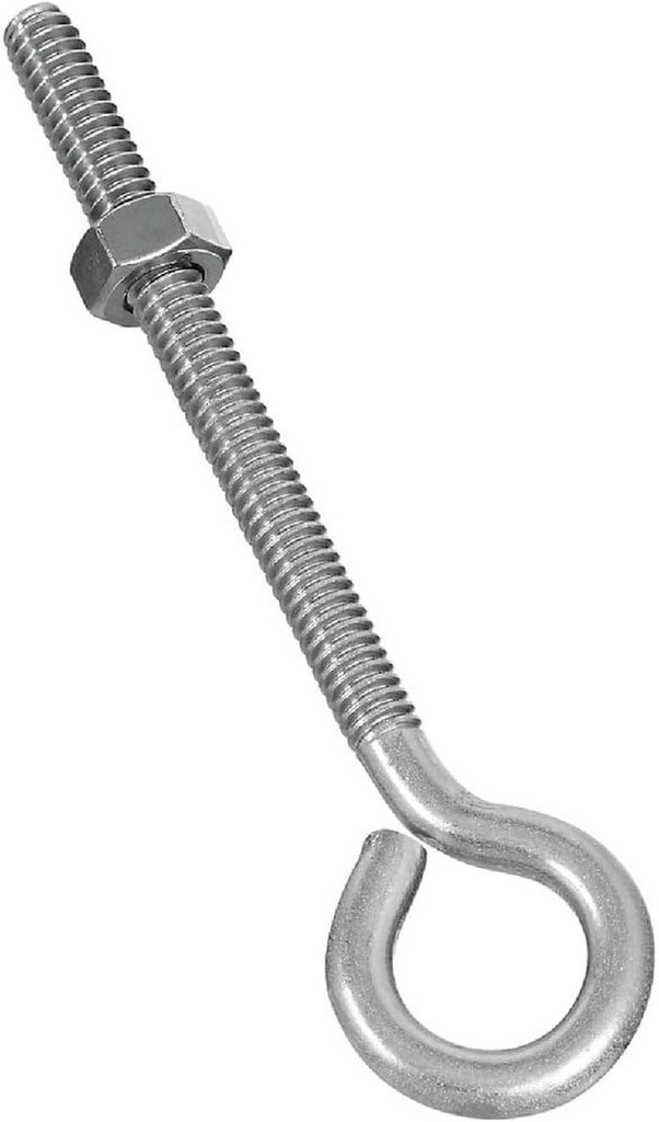 Eye Bolts, Stainless Steel, 1/4 X 4-In.