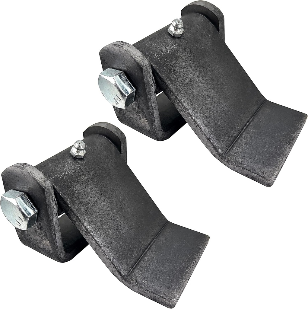 Dump Trailer Hinges -Trailer Door Strap - Heavy Duty – Truck Hinge – Weld on Hinge – Steel Strap Hinge – Leaf Hinge - Tailgate Hinges for Door Gate Body Hinge with Grease Zerk (2 PCS)