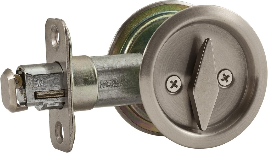 NATIONAL MFG CO N350363 SN PRIV Pocket Door Pull, Pack of 1, No Color