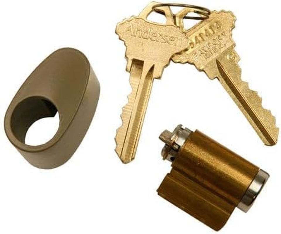 Andersen Hinged Exterior Keyed Lock in Stone Color 1988 to Present
