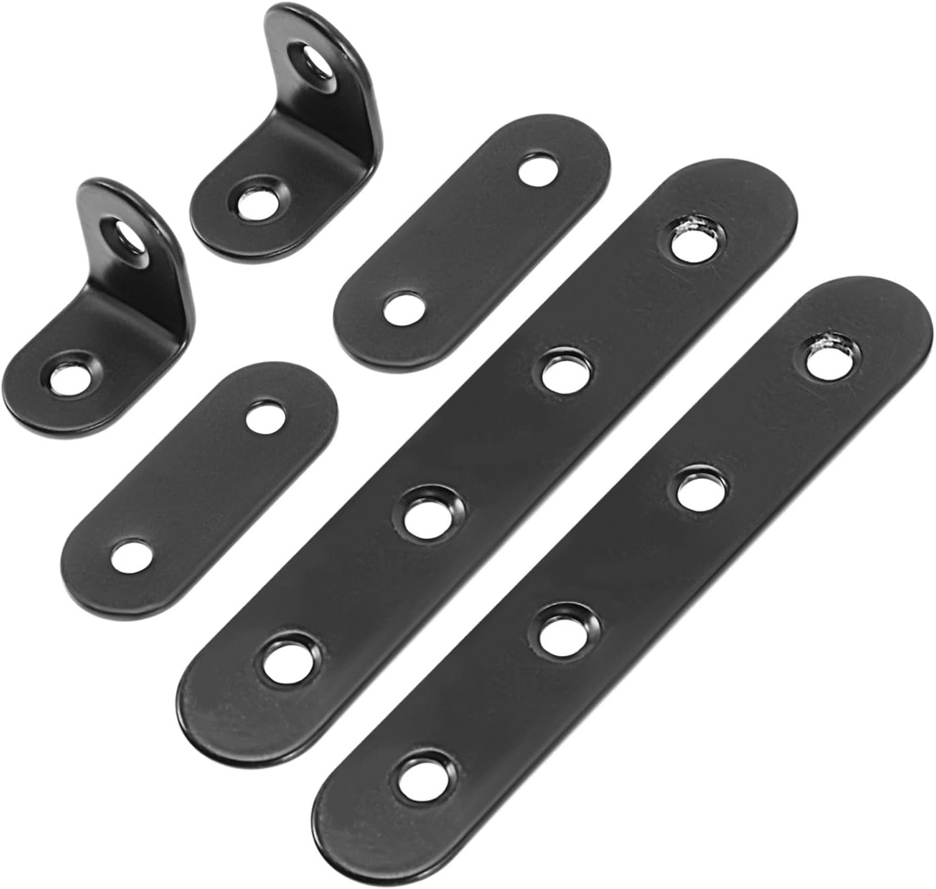 96 Pcs Angle Code Bracket Small Shelf Bracket Brackets for Wood L Bracket Corner Bracket 90 Degree Bracket Corner Braces for Wood Angle Brackets Flat Bracket Straight Bracket