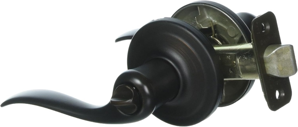 Kwikset 730TNL 11P RCAL RCS 97300-725 Tustin Bed/Bath Lever, Venetian Bronze