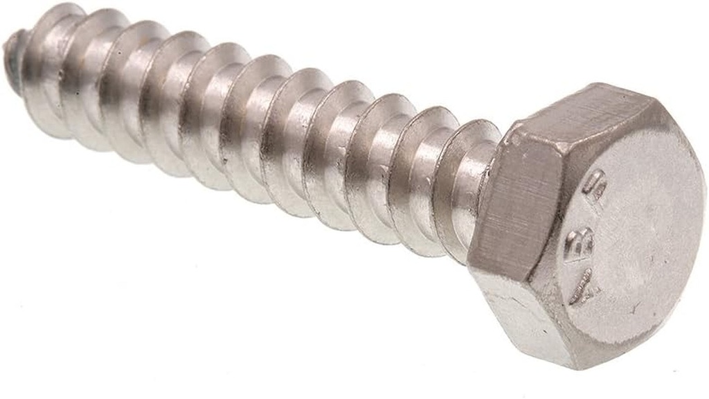 Prime-Line 9055536 Hex Lag Screws, 5/16 In. X 1-1/2 In., Grade 18-8 Stainless Steel (50 Pack)