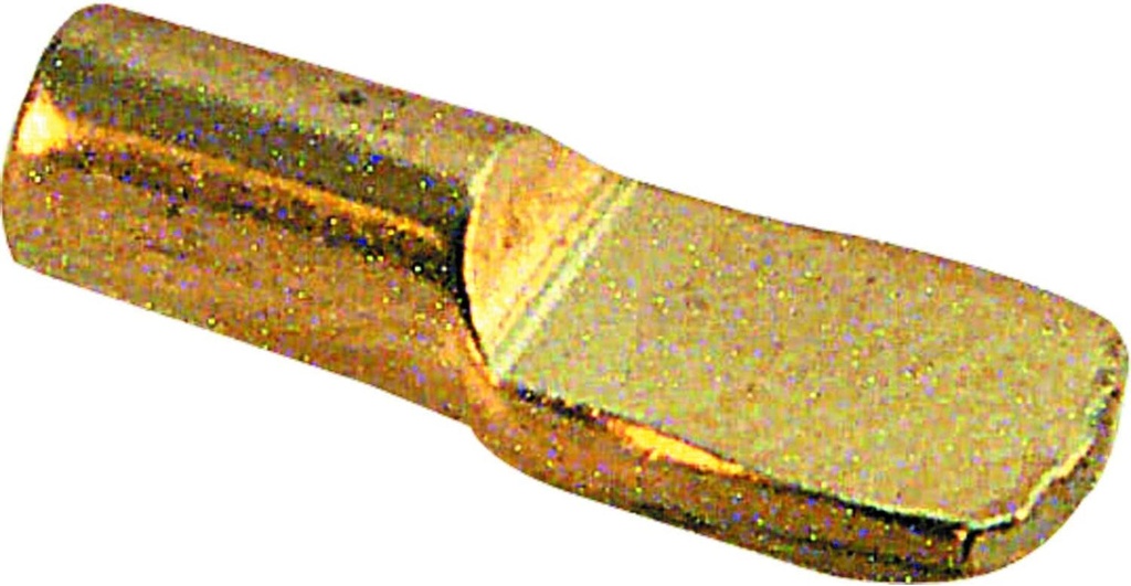 Prime-Line U 10182 Shelf Support Peg, 7Mm, Steel Construction, Brass Plated Finish (8 Pack)