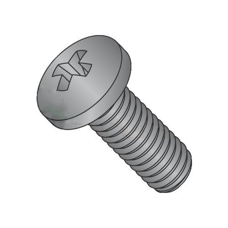MS51957-23B / 4-40 X 1 1/2" Mil-Spec Machine Screws/Phillips/Pan / 18-8 Ss/Blk Ox/Dfar Compliant (Carton: 2,000 Pcs)