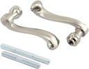 Prime-Line E 2663 French Colonial Door Levers, Heavy Weighted Casting Design, Satin Nickel (1 Set)