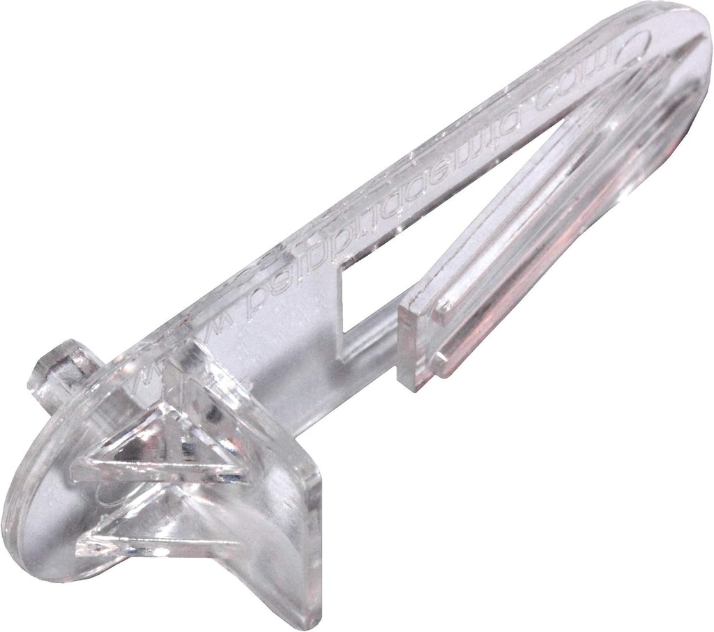 Plastic Locking Shelf Support - 1/2" W/ 5Mm Peg #3218 (8 Clips, Clear)