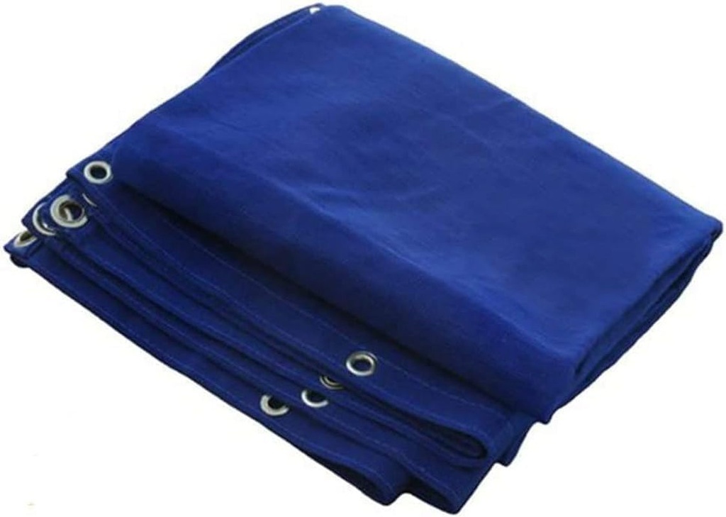 7X12 Blue Mesh Heavy Duty Tarp Net Sunshade Fence Screen Patio and Canopy Cover