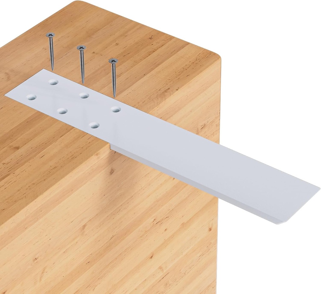 Countertop Support Brackets, 3 Pack 15 Inch Invisible Shelf Corbels for Countertops, White Kitchen Shelf Brackets, 7Mm Thick Countertop Brackets for Quartz, Granite, Wood and Concret Countertops